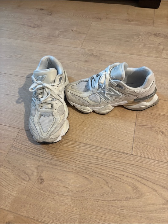 New Balance Shoes - New Balance 9060White Athletic Sneakers with Light Gray Accents